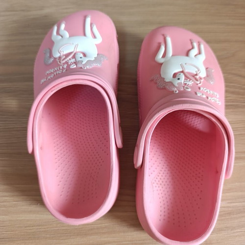 Marks & Spencer children's clogs with unicorns used, pink, size 32