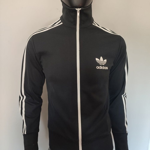 Adidas Originals Vintage jacket, size S, black with white stripes