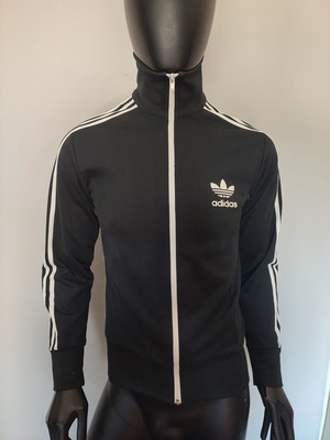 Adidas Originals Vintage jacket, size S, black with white stripes