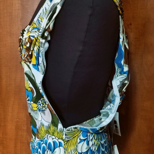Vintage Top Ice Iceberg με Χιαστί Πλάτη και Floral Print, Καινούργιο