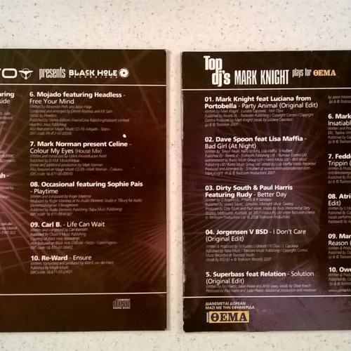 Top DJ's 2 CDs in excellent condition with Tiesto and Mark Knight