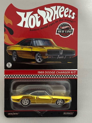 Hot Wheels Collectors 1969 Dodge Charger R/T Gold Χρυσό Red Line Club καινούργιο