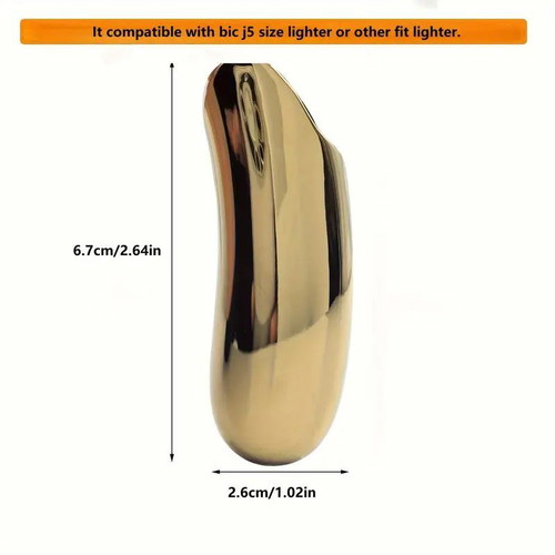 Compact metal case gold for small Big new
