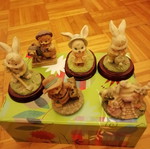 Easter table decorations new, set of 6 pieces