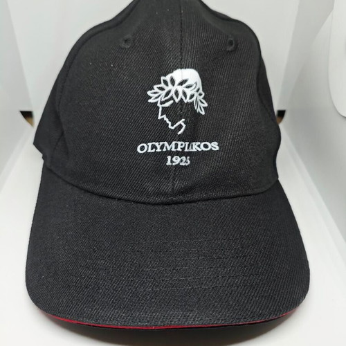 Olympiakos cap black with embroidered logo like new