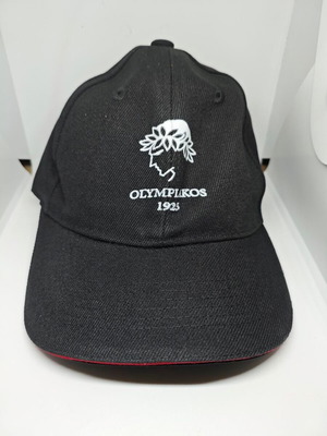 Olympiakos cap black with embroidered logo like new