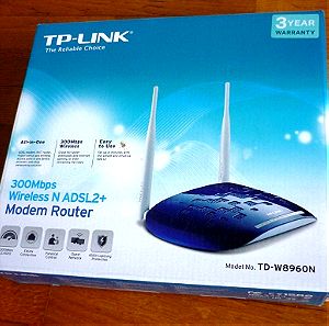 Router TΡ-Link TD-W8960 Ν v. 7.0 στο κουτί του