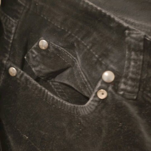 Motivi velour jeans pants size M like new, black