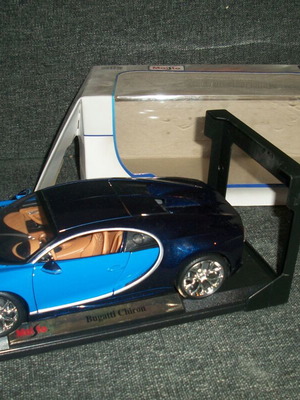 Bburago Bugatti Chiron Die-Cast αυτοκινητάκι μπλε 1:18 σαν καινούργιο