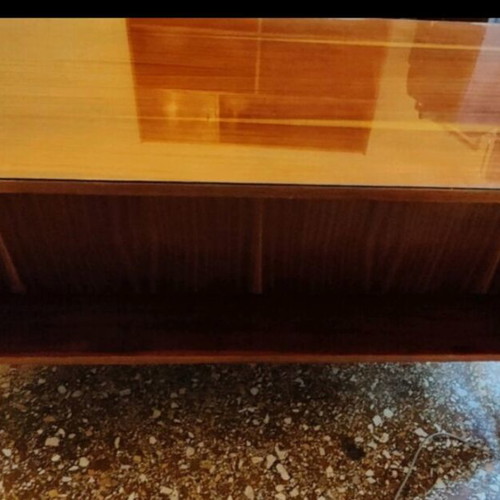 Γραφείο ξύλινο μασίφ με συρτάρια και ξύλινη καρέκλα μεταχειρισμένα