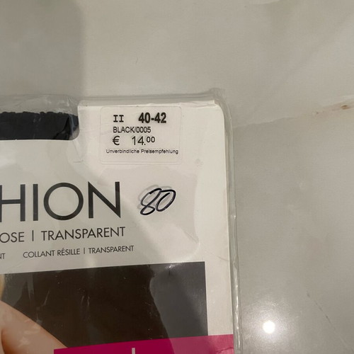Fishnet tights black new size M