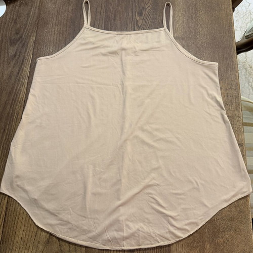 Beige camisole one size, new, cotton soft