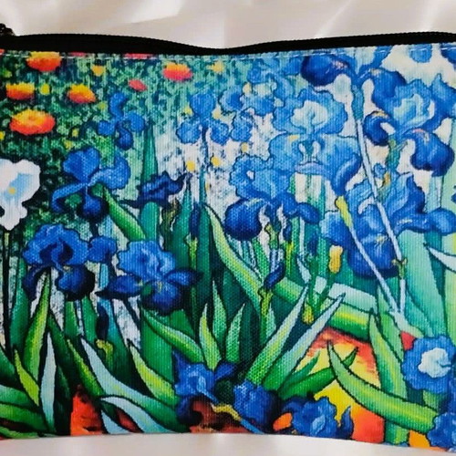 Van Gogh "Irises" Cosmetic Bag new multicolor
