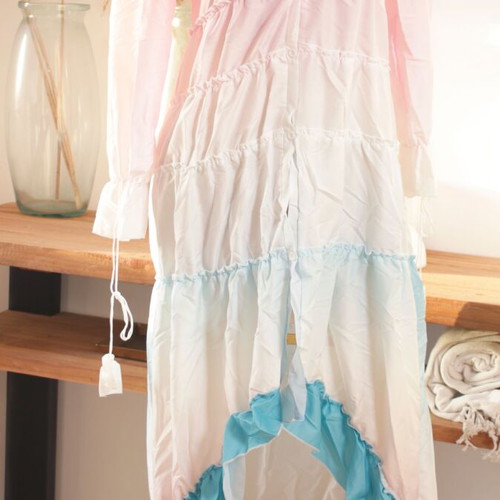 Beachwear boho ombré pastel dress new, lightweight and flowing