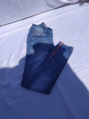 Τζιν παντελόνι terranova style μεταχειρισμένο, μέγεθος XXsmall, μπλε