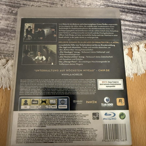 LA Noire Complete Edition PS3 used, German cover