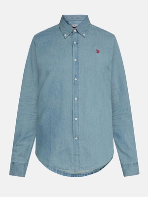 Πουκάμισο U.S. Polo Assn Denim Slim fit μπλε καινούργιο XL