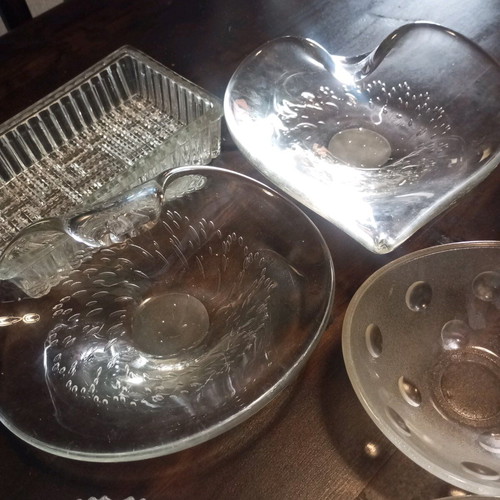 Decorative fondue dishes like new, set of 7 pieces