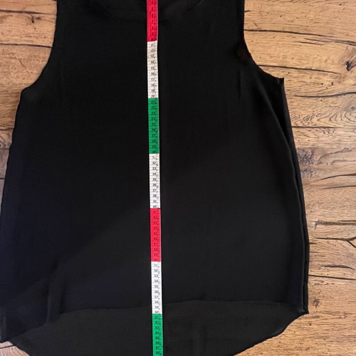 Hyper black sleeveless top like new with transparency