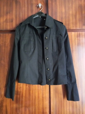 Black military style shirt S Hype like new