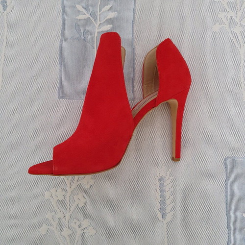 Tsakiris Mallas sandals new, red suede, size 38