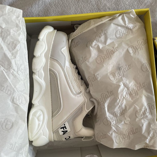 Buffalo sneakers like new, size 39, white and beige