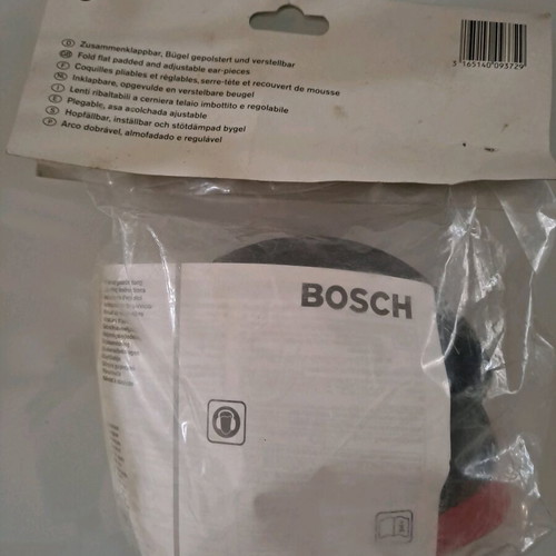 Bosch ear defenders SNR 24 new, fold flat padded adjustable
