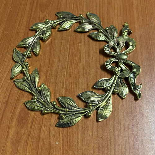 Bronze Decorative Wreath used, diameter 15cm