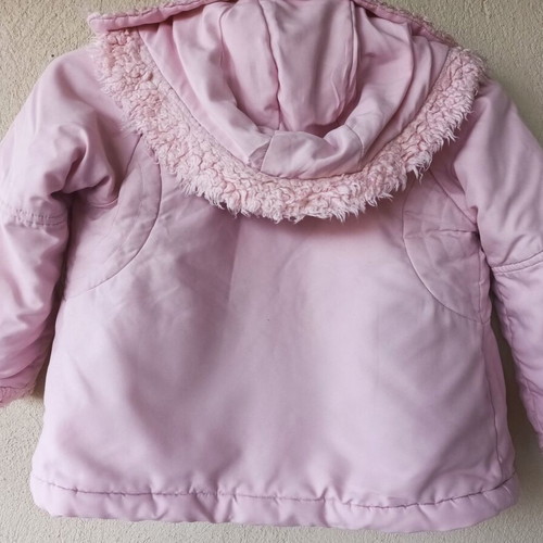 Piccolo Mondo baby jacket, pink, waterproof, hooded, size 18M