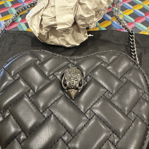 Kurt Geiger London Kensington shoulder bag, black quilted