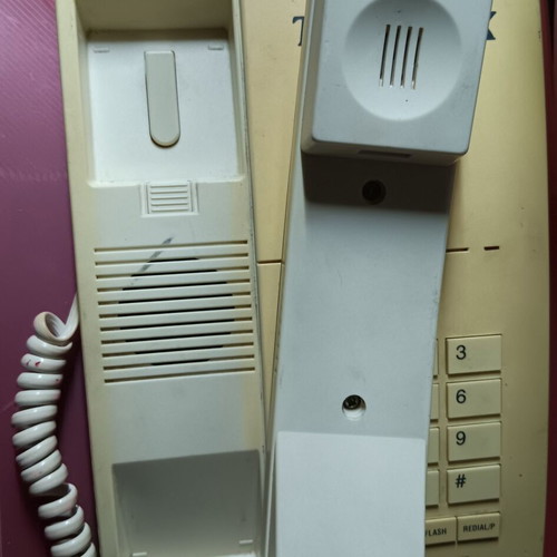 Telemax phone used, beige, wired collectible