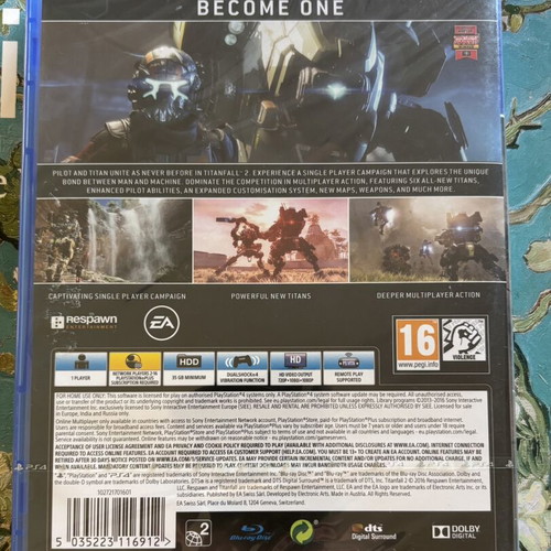 Titanfall 2 PS4 game, brand new factory sealed