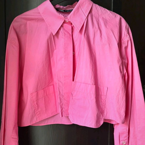 Zara shirt pink like new, size S