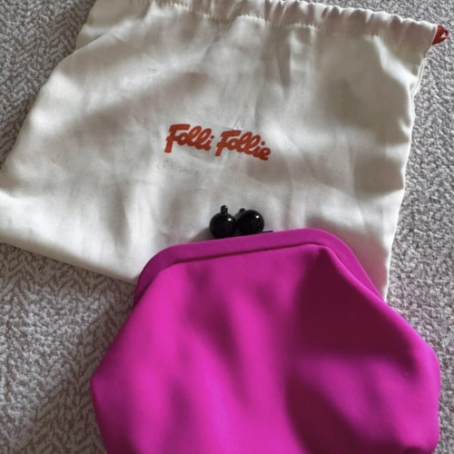 Folli Follie shoulder bag with short and long chain, pink