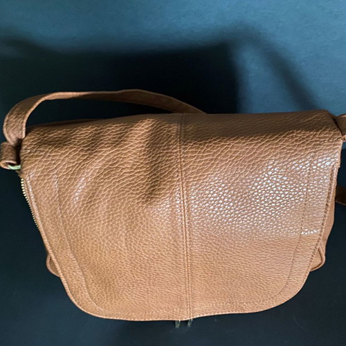 Avon shoulder bag light brown faux leather new