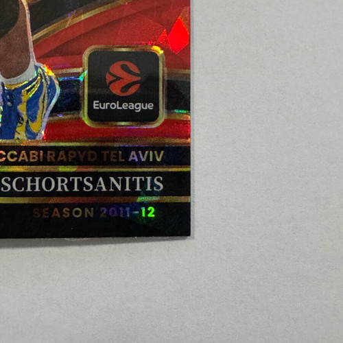 2025-26 Panini Select Euroleague Sofoklis Schortsianitis Red Ice card new