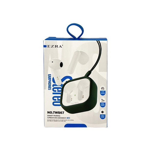 Ασύρματα ακουστικά Ezra TWS67 μαύρα καινούργια Bluetooth στερεοφωνικά