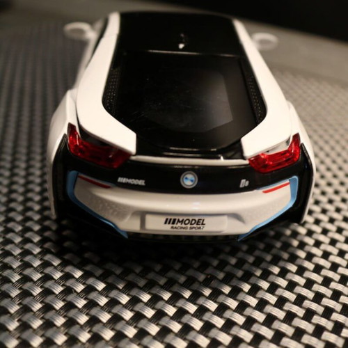BMW i8 White toy car new with opening doors, light and sound