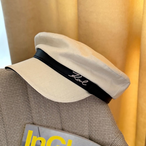Karl Lagerfeld Casket like new, cotton and linen, camel color