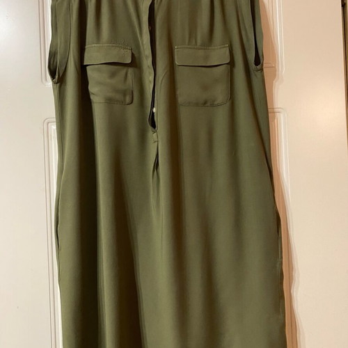 GAP sleeveless shirt dress in khaki