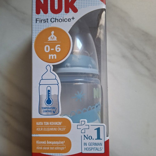 NUK baby bottle 0-6 months, blue