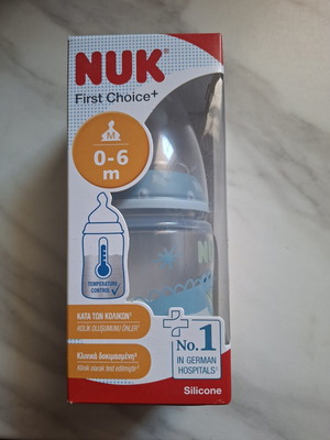 NUK baby bottle 0-6 months, blue