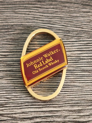 Johnnie Walker Red Label vintage metal keychain