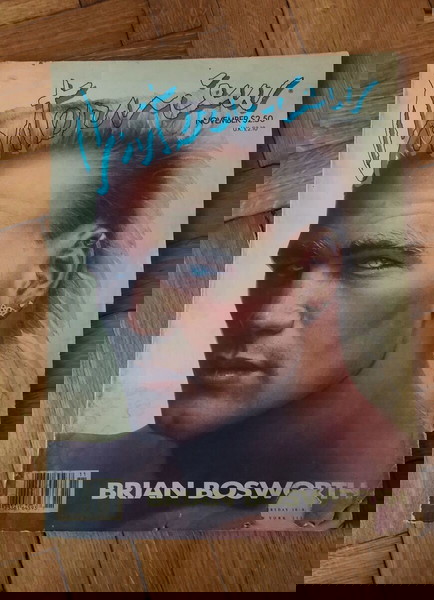Περιοδικό Interview Νοέμβριος 1987 Andy Warhol σπάνιο, Άντι Γουόρχολ, μεγάλο μέγεθος Brian Bosworth