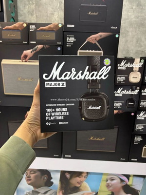 Marshall Major V wireless headphones new, brown