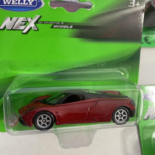 Welly toy car collection 1:64 scale, 9 pieces including Audi TT, R8, Pagani Huayra, BMW X5, VW T1, Beetle, Mazda MX5