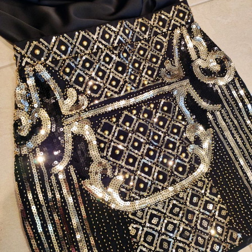 Forebelle skirt with sequins new, size M
