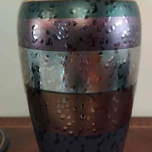 Ceramic vase and ashtray like new