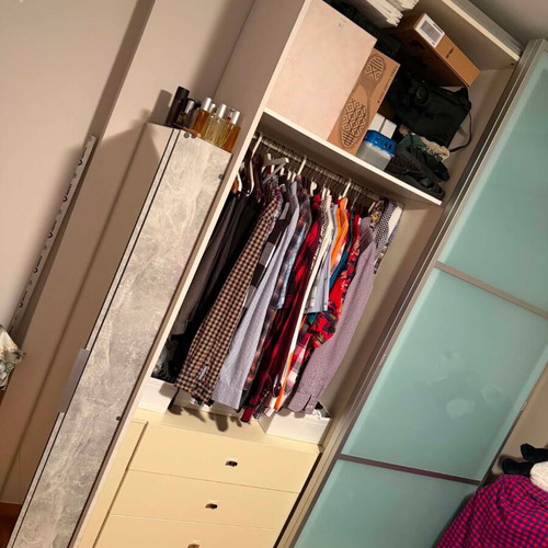 Indoor wardrobe with sliding doors, refurbished, 180x60x260 cm
