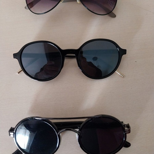 Sunglasses pack of 3 used, black, no brand